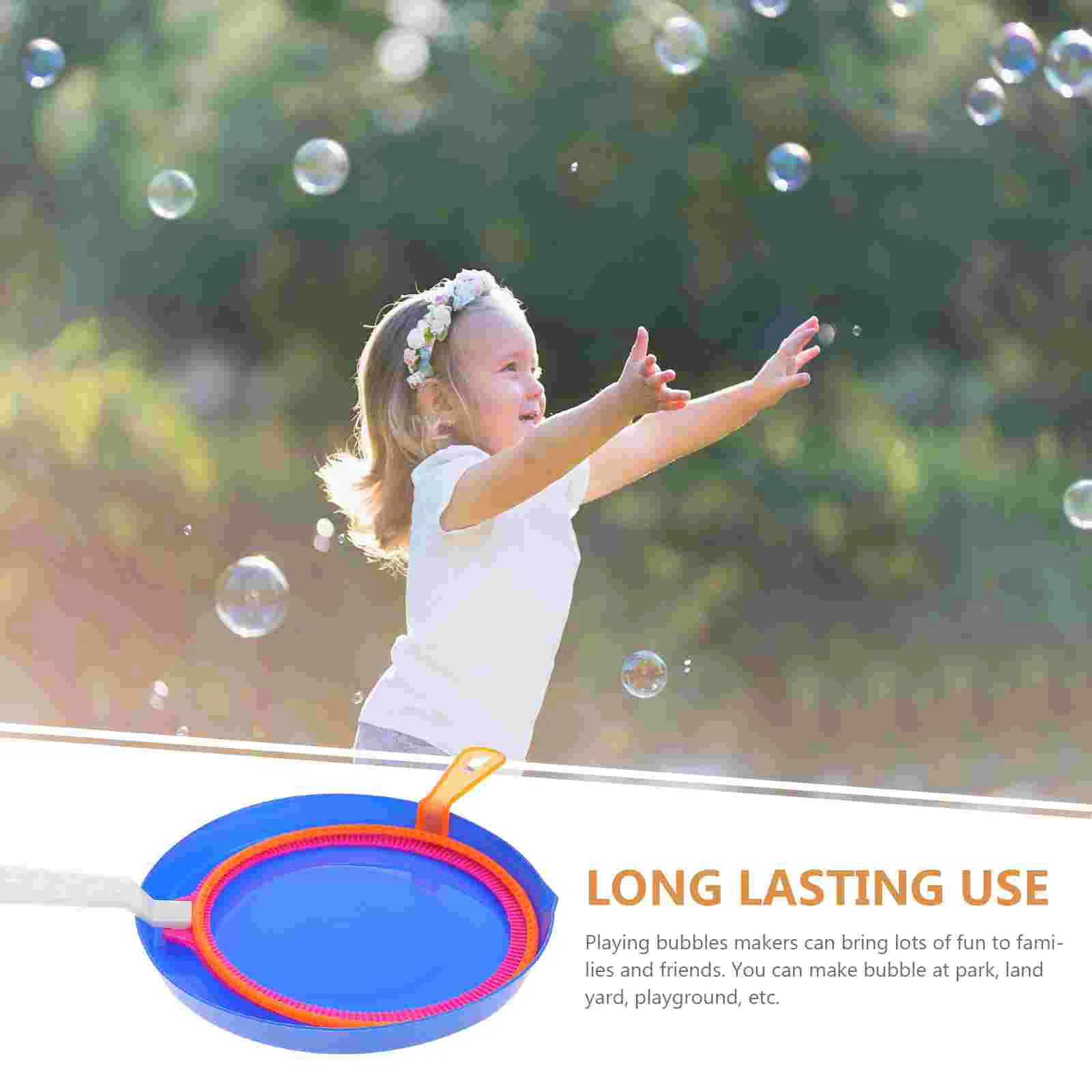 3 Pcs The Bubble Stick Child Toys Giant Machine Kids Outdoor Playsets Ring