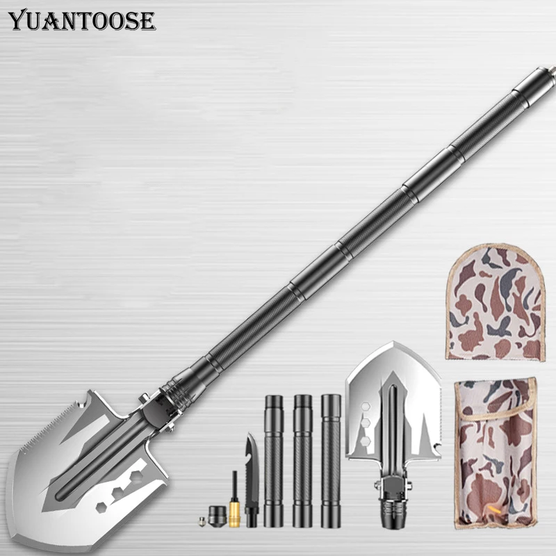 

Camping Multitool Shovel Portable Folding Survival Outdoor Multifunction Tactical Shovel