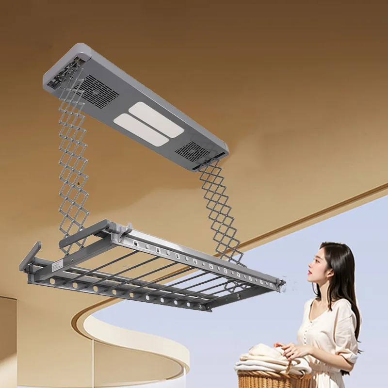 Smart Clothes Dryer Retractable Automatic Clothes Line Electric Drying Rack Hanger