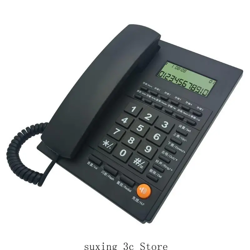 E8BE Landline الهاتف المحول عبر الهاتف Callerid إنذار للمنزل/الفندق/المكتب ثابت #3