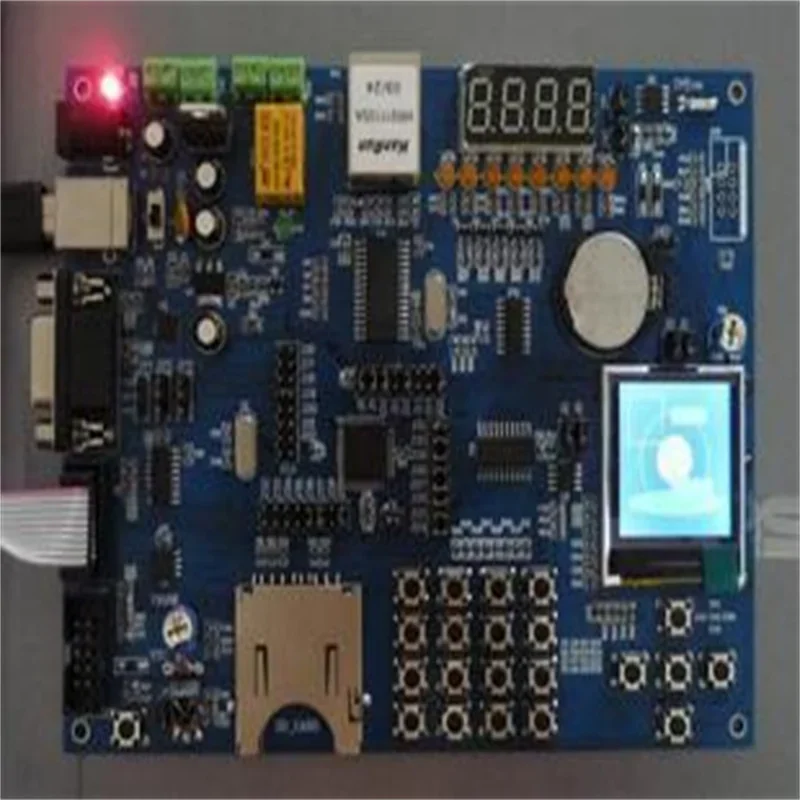 AVR Microcontroller Learning Development Board, LCD Ethernet, ATMEGA32, 16/324, ENC28J60