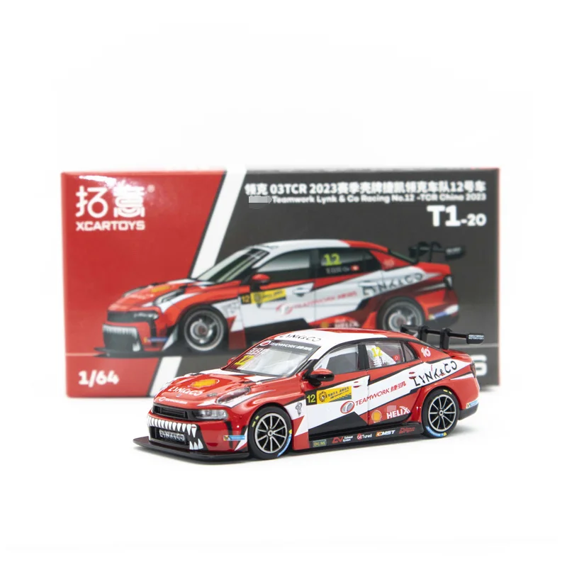 XCarToys 1:64 Teamwork Lynk & Co Racing No.12-TCR China 2023 / No.9-TCR Asia 2022 Diecast Model Car