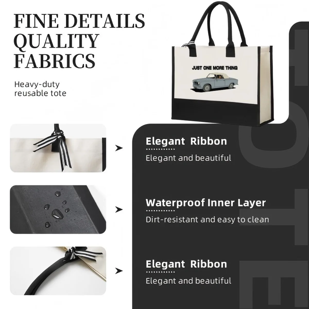 فقط شيء آخر 2026 وصول جديد موضة عملية واسعة قابلة لإعادة الاستخدام حمل حقيبة نمط طباعة 2 لهجة الثقيلة الكتف الكبير #5