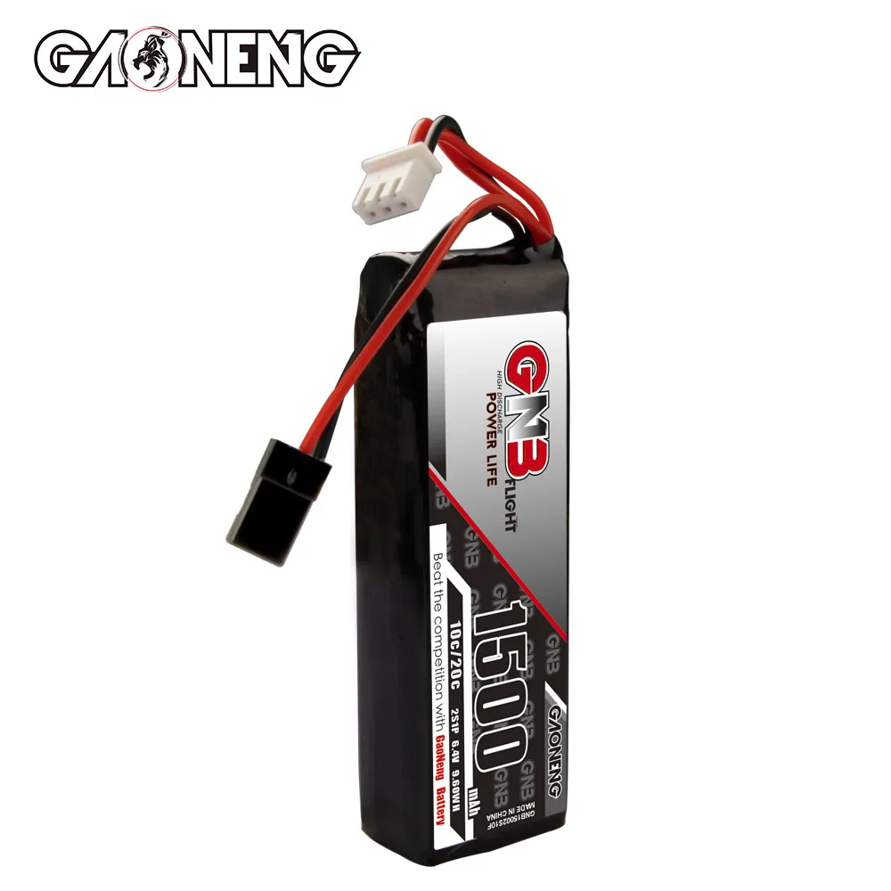 Original GNB 2S 6.4V 10C 1500mAh LiFePO4 LiFe Battery RX Battery Receiver Battery Transmitter Futaba Connectors 6.4V Battery