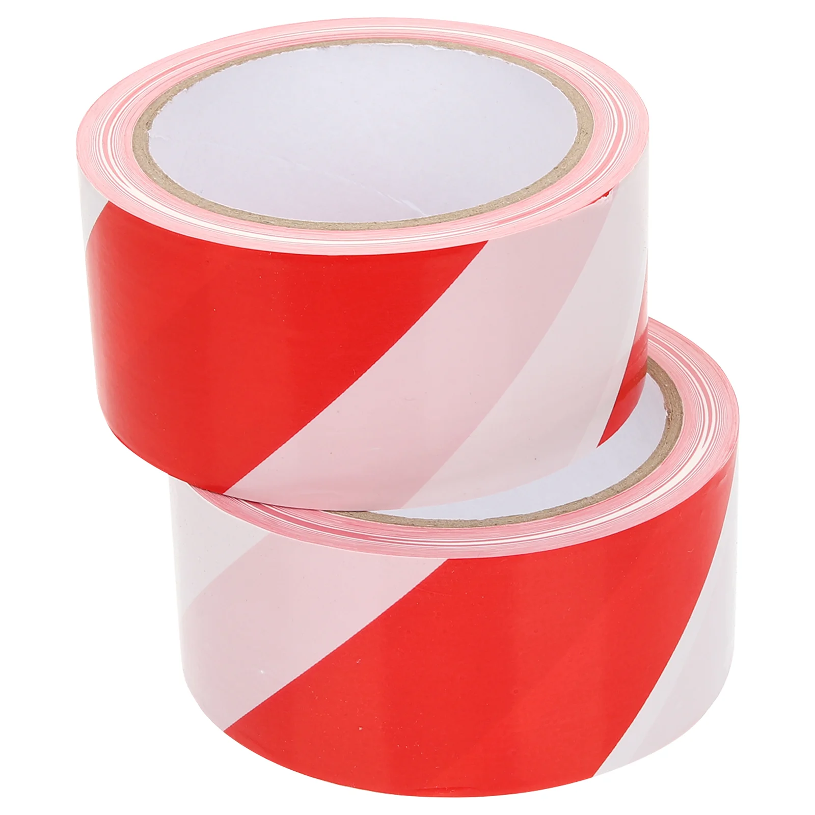 

2 Rolls Red and White Cordon Tape The Magnetic Safety Striped Caution Hazard Marking Construction Non Sticky Disposable Warning