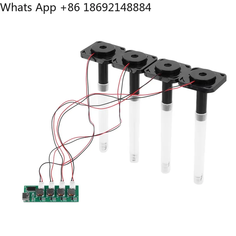 Ultrasonic atomizer TYPE-C interface switchless four-spray humidifier module DC5V atomization control board DIY