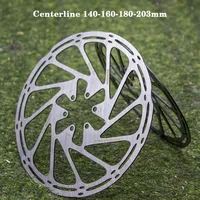 1PC Bike Brake Rotor Centerline 140mm 160mm 180mm 203mm Hydraulic Disc Brake Rotors with 6pcs T25 Bolts for MTB Mountain Bicycle