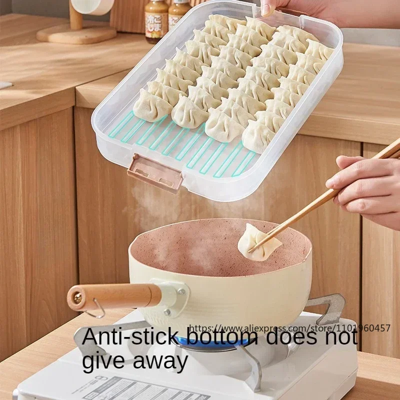 Multilayer Kitchen Food Grade Multilayer Dumpling Storage Box for Freezing and Fresh Keeping with Sealed Refrigerating Function