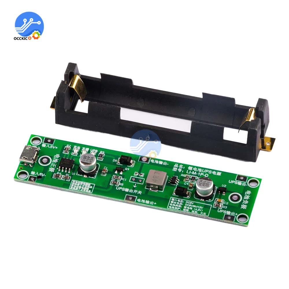 5V 18650 Lithium Battery Charger Protection Board with Power Boost Step Up UPS Uninterrupted Function Charge Discharge Balancer