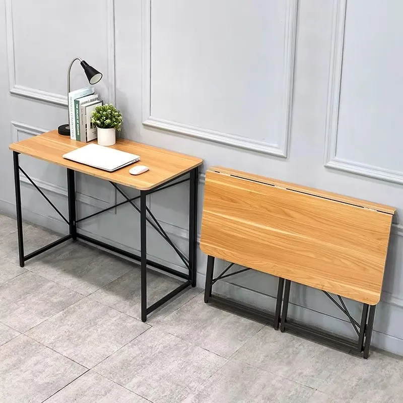 Folding Desk Computer Table Desk Student Household Small Desktop Bedroom Bedside Writing Workbench laptop table