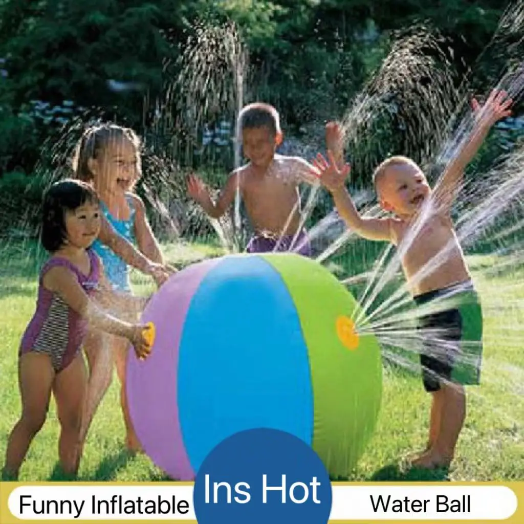 

2024 INS Inflatable Water Spray Ball Summer Swimming Pool And Land Party Decorations Funny Hawaii Beach Kids Carnival Toys Gifts