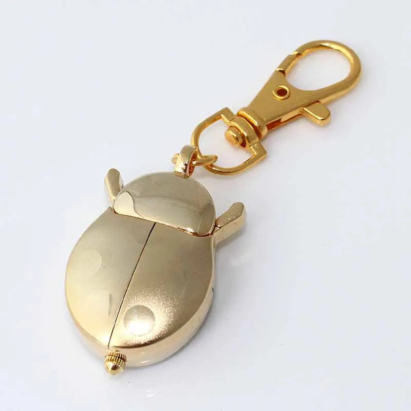 Bulk 10st gouden lieveheersbeestje kever ketting hanger met zak quartz horloge ketting bulk sieraden maken benodigdheden cadeau pary geschenken