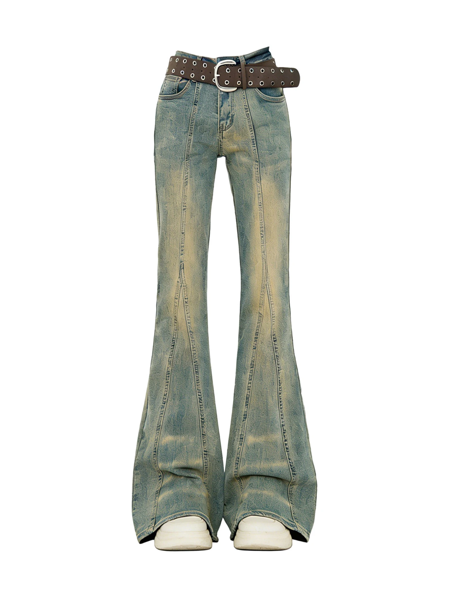 

Women's Blue Y2k Wide Jeans Japandi Style Oversize Grunge Flare Jean Pants Vintage Harajuku Baggy Denim Trousers Clothes 2026