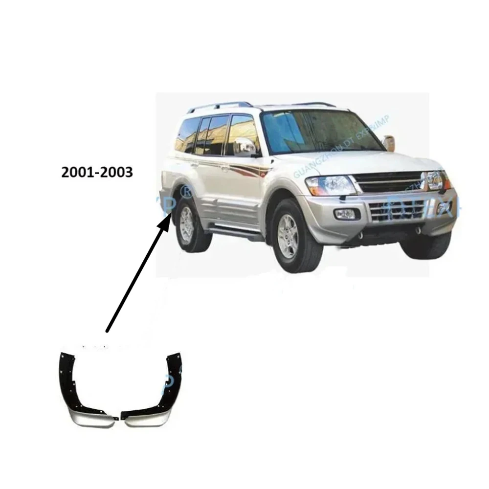 

2 Piece Rear Mudguard For Pajero V73 Pair Front Bumper Board For Montero 2000-2003 V75 V77 MR612167 For Shogun 5 Doors