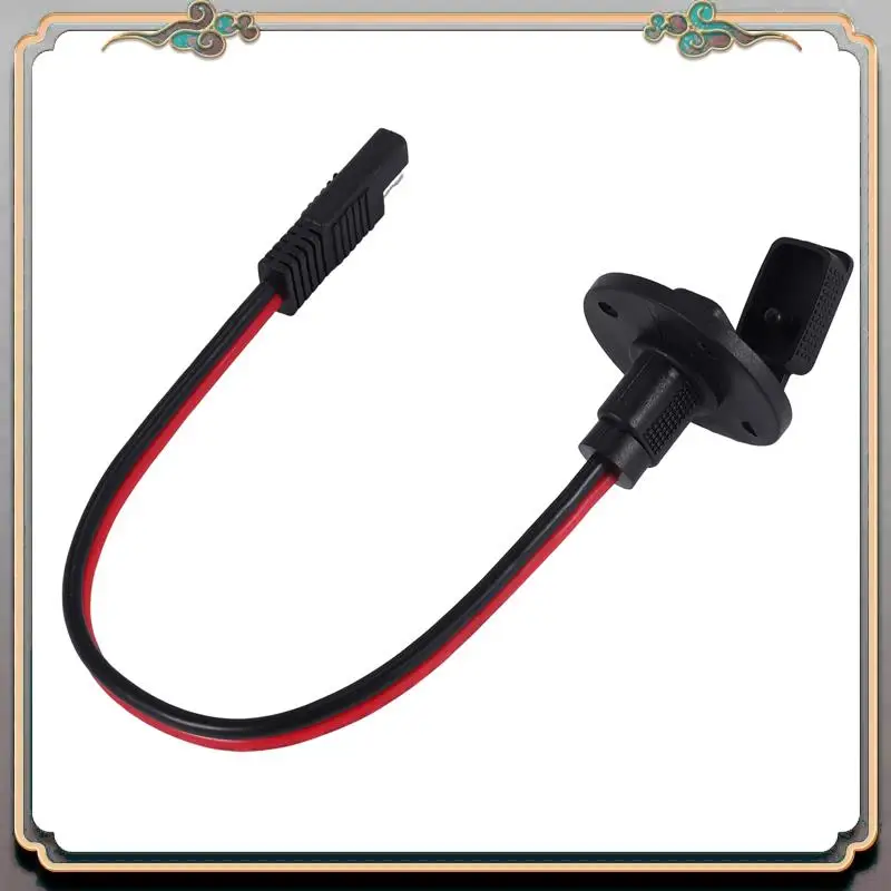 

Reliable-SAE Connector - SAE Power Socket Sidewall Port, Solar Weatherproof SAE Quick Connect Solar Panel Mount, 12AWG SAE Cable