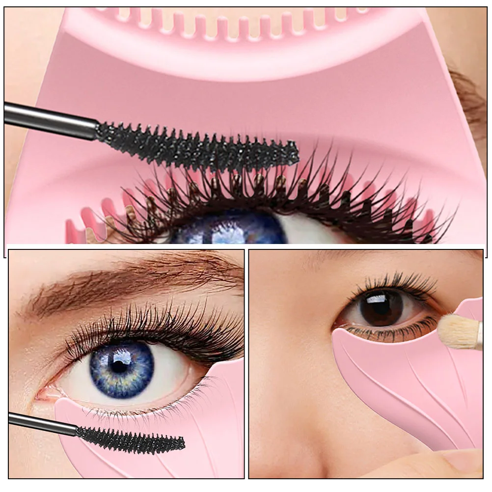 Eye Brow Comb Mascara Brush Applicator and Eyebrow Card Women Makeup Aid Winged Eyeliner Tool