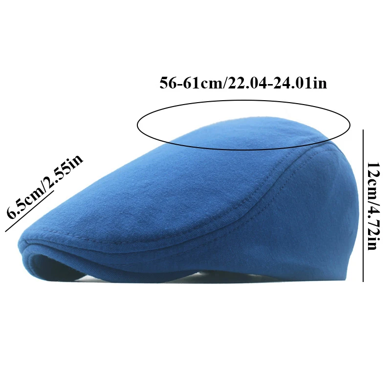 Newsboy Caps Men Women Retro Solid Color Beret Flat Cap Autumn Winter British Style Driver Hats The Waiter Cap Cabbie Hat