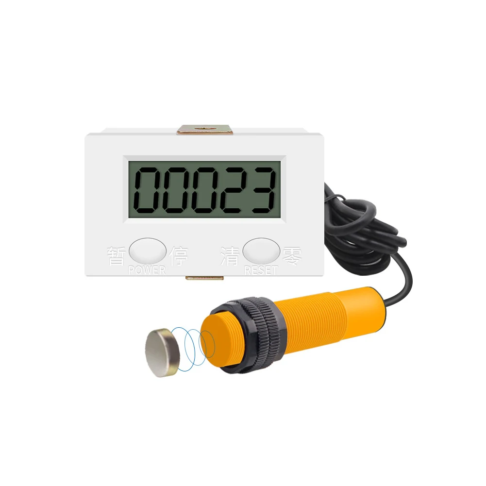 

5 Digital Display Automatic Counter Proximity Industrial Magnetic Sensor Switch Counter Electronic Induction Counter Meter