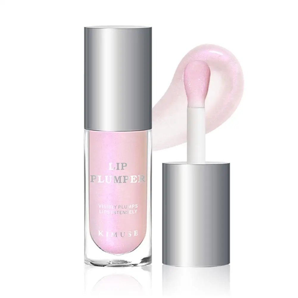 Batom transparente enriquecendo os lábios, líquido de vidro vitrificado, hidratante e hidratante, cosméticos mel labial, espelho, 5ml