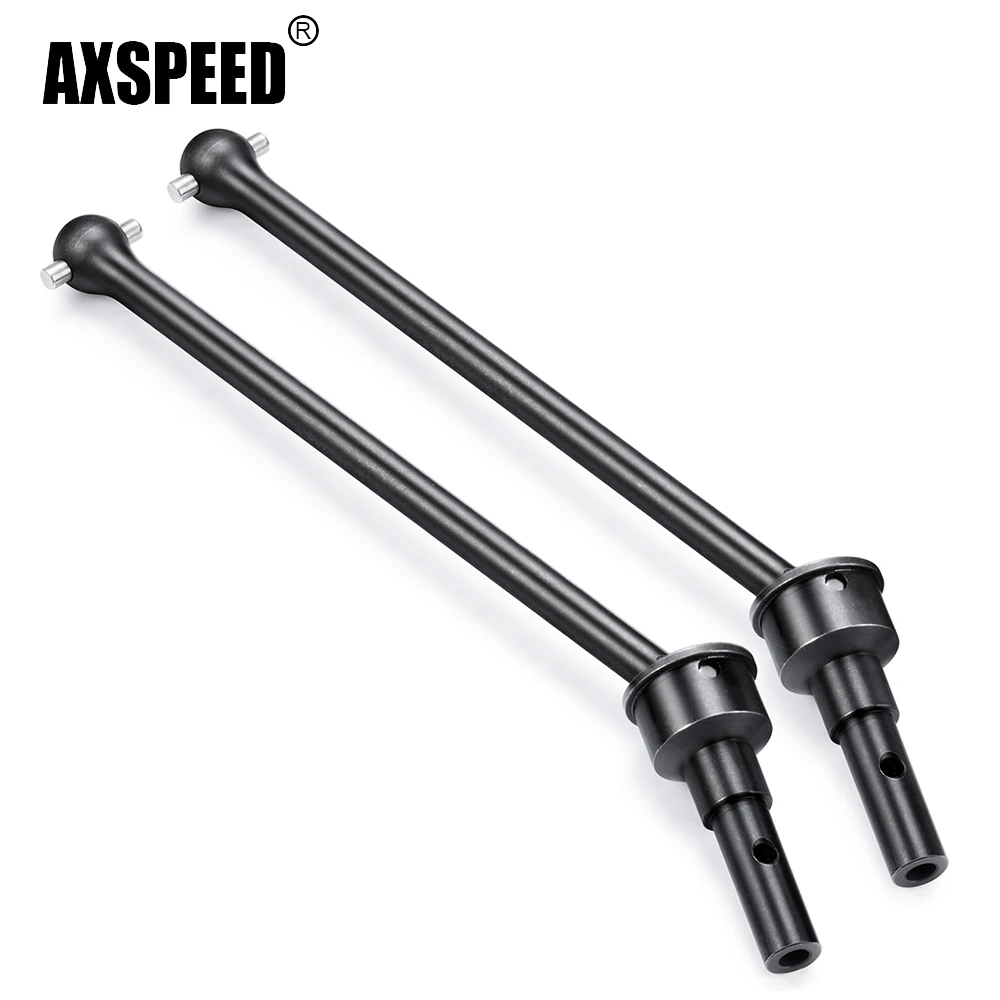 AXSPEED 2Pcs Steel Front Rear CVD Shaft for E-Revo 2.0 86086-4 1/10 RC Car Upgrade Parts