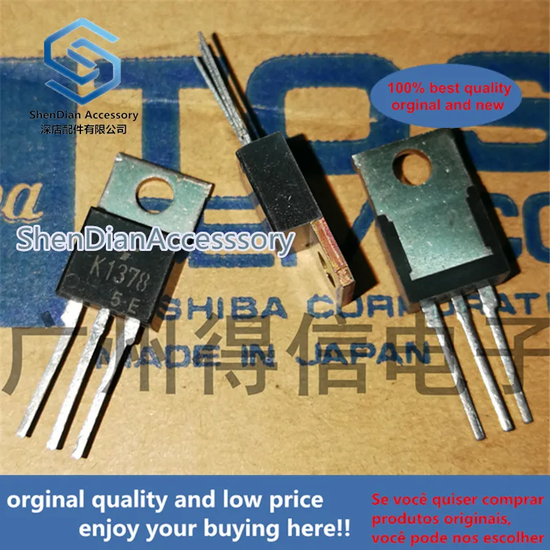 5pcs 100% orginal new 2SK1378 K1378 MOSFET TO-220  Drain Current –ID=10A@ TC=25C real photo