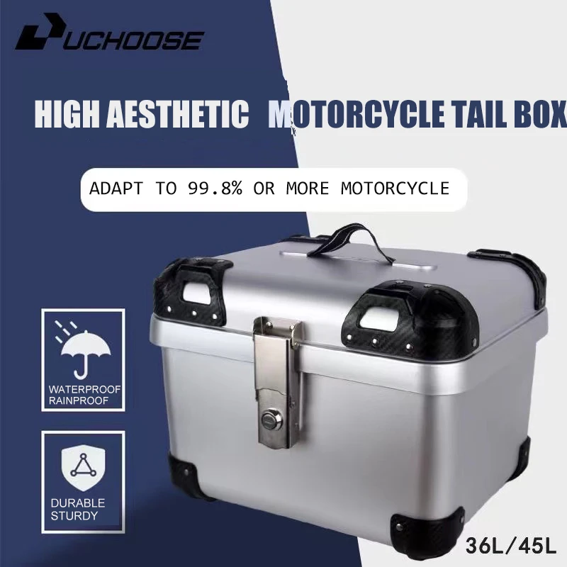 36L 45L Tail Box Motorcycle Universal Trunk For R1200GS R1250GS F800GS F850GS Top Rear Luggage Tool Tail Box Large Capacity