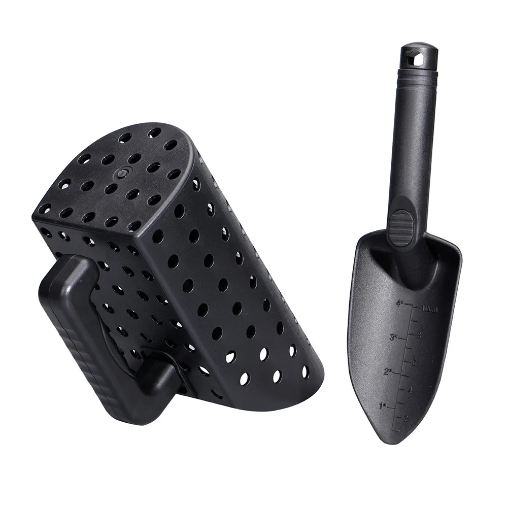 Stainless Steel Sand Scoop Shovel Set for Underground Metal Treasure Detecting Lightweight Metal Detector Sand Scoop for Kids