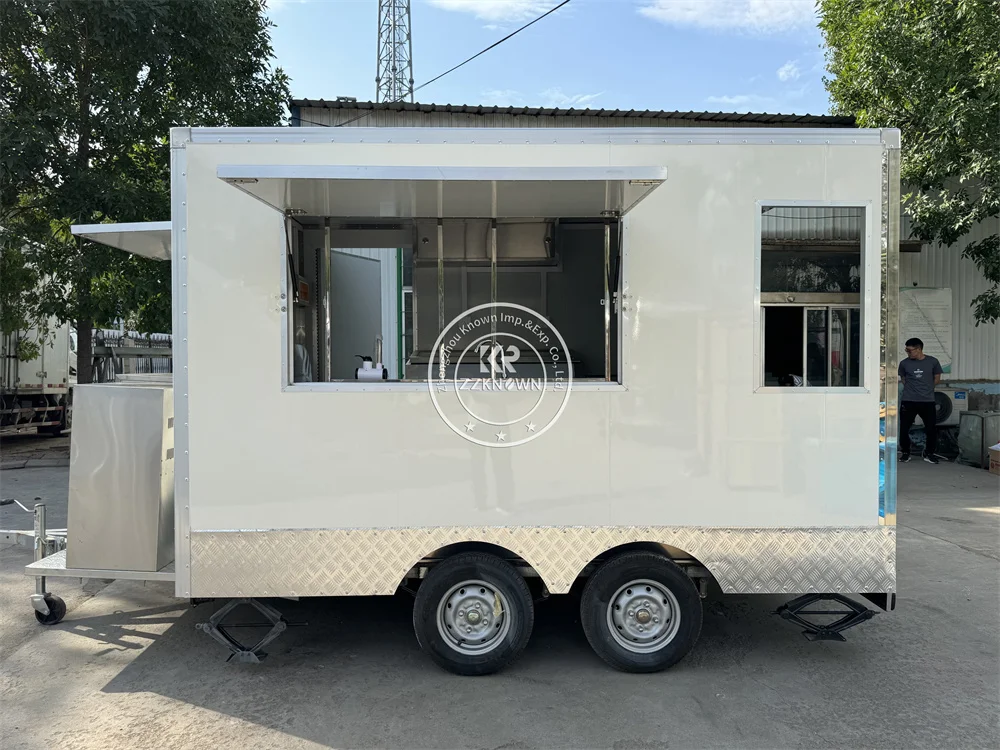 Concession Mobile Food Truck  Kiosk Fully Catering Equipment Pizza Coffee Fast  Food trailer For Sale