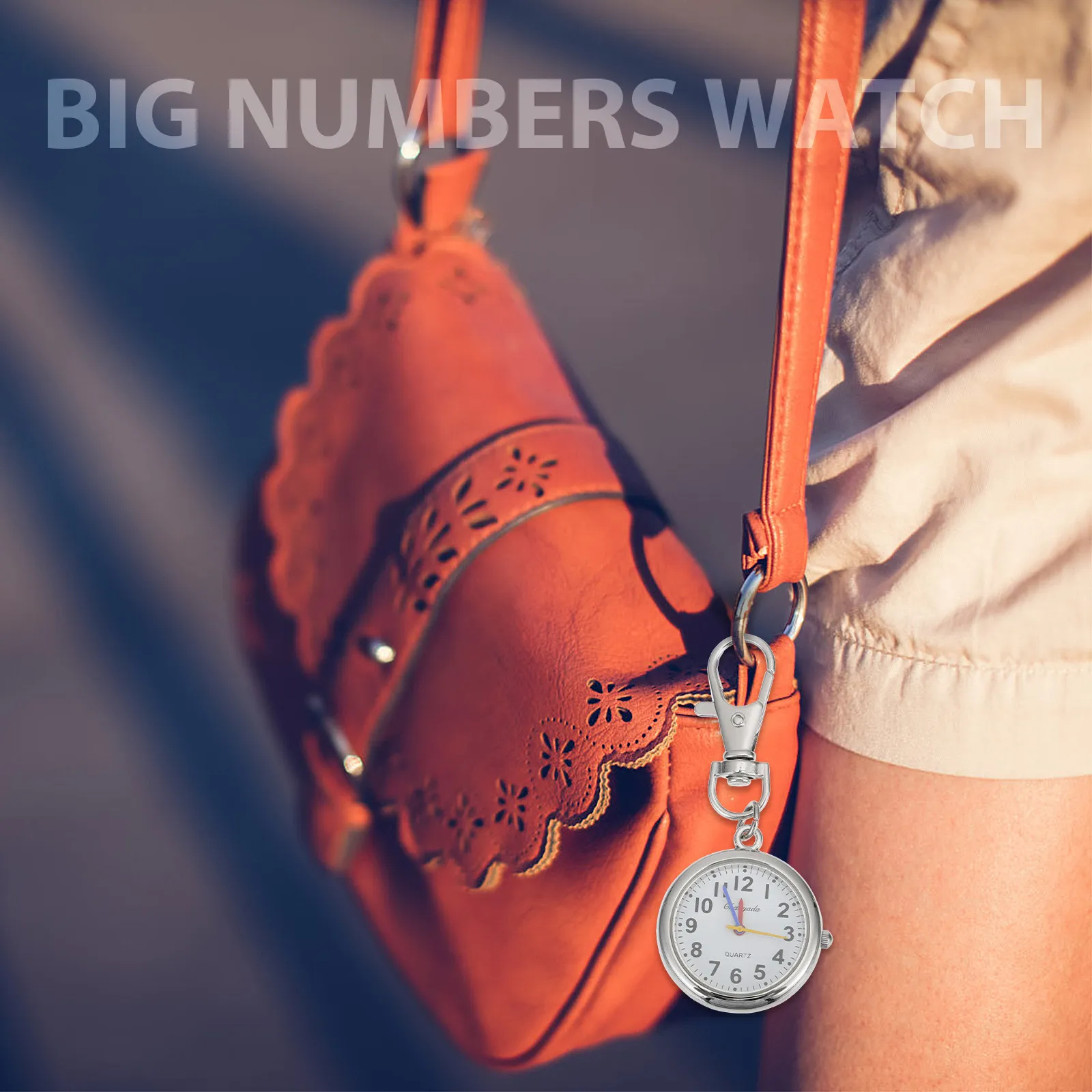 

1Pcs Alloy Pocket Watch for Kids and Elderly with Big Numbers Easy-to-Read Face Portable Children Watch Fashionable Students