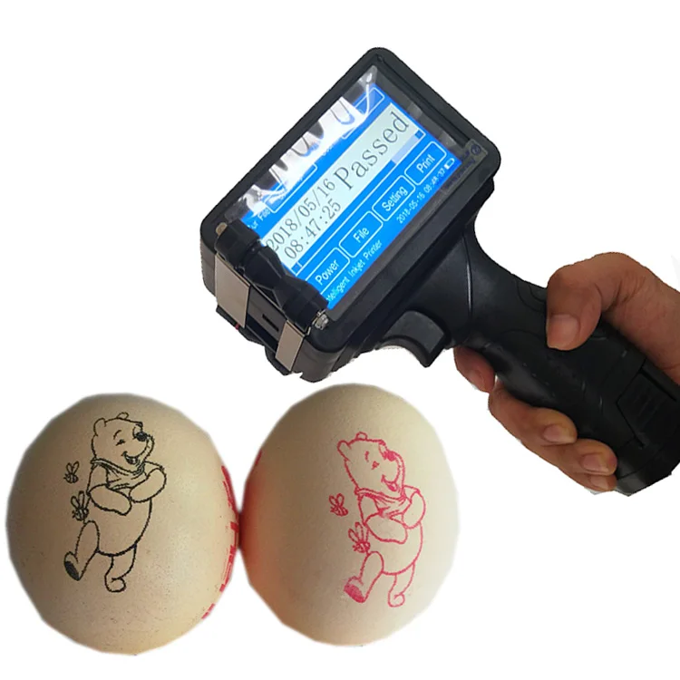 2020 New promotional handheld portable printer date codes inkjet printer for egg colour TIJ printer ink price