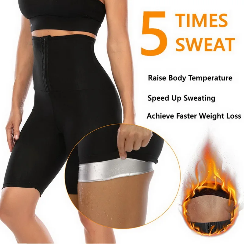 Sauna Shapers Hot Body Shaper Pants Sweat Sauna Effect Slimming Pants Fitness Short Shapewear Workout Gym Leggings Fitness Pants