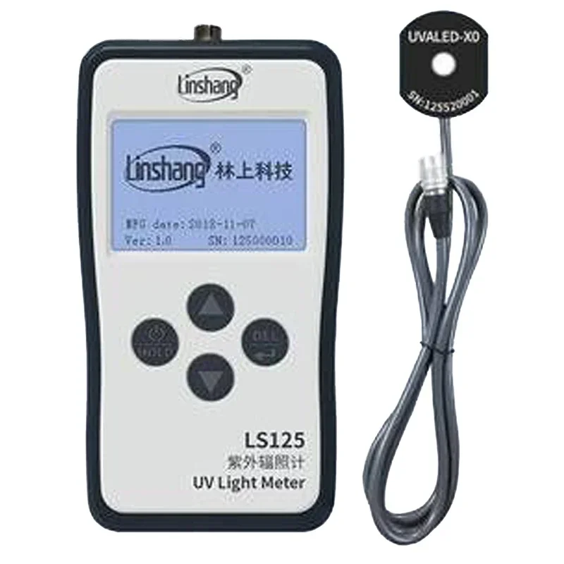 Linshang UVALED-X0 Probe UVA LED Sensor for LS125 UV Power Meter Test Intensity and Energy of UV LED Point Light UV Curing