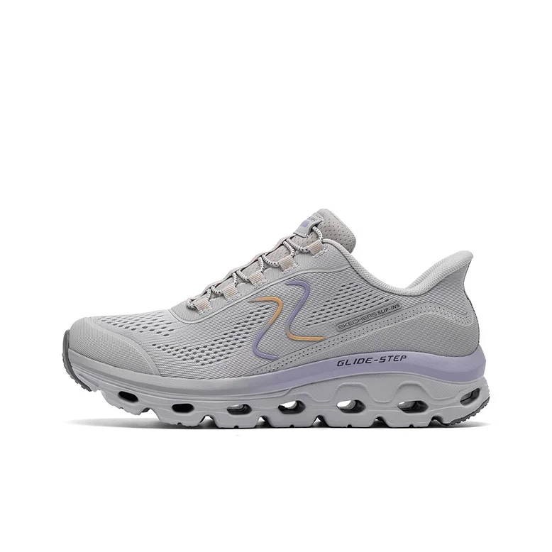 Skechers Running Shoes Women's Low Top Gray+Multicolor 180272-GMLT