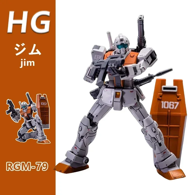 Assembled Model HG PB 1/144 RGM-79 Jim GM ジム Gto Mecha Model Toy Movable Doll Animation Hi-tech Moroccan Gift Collection