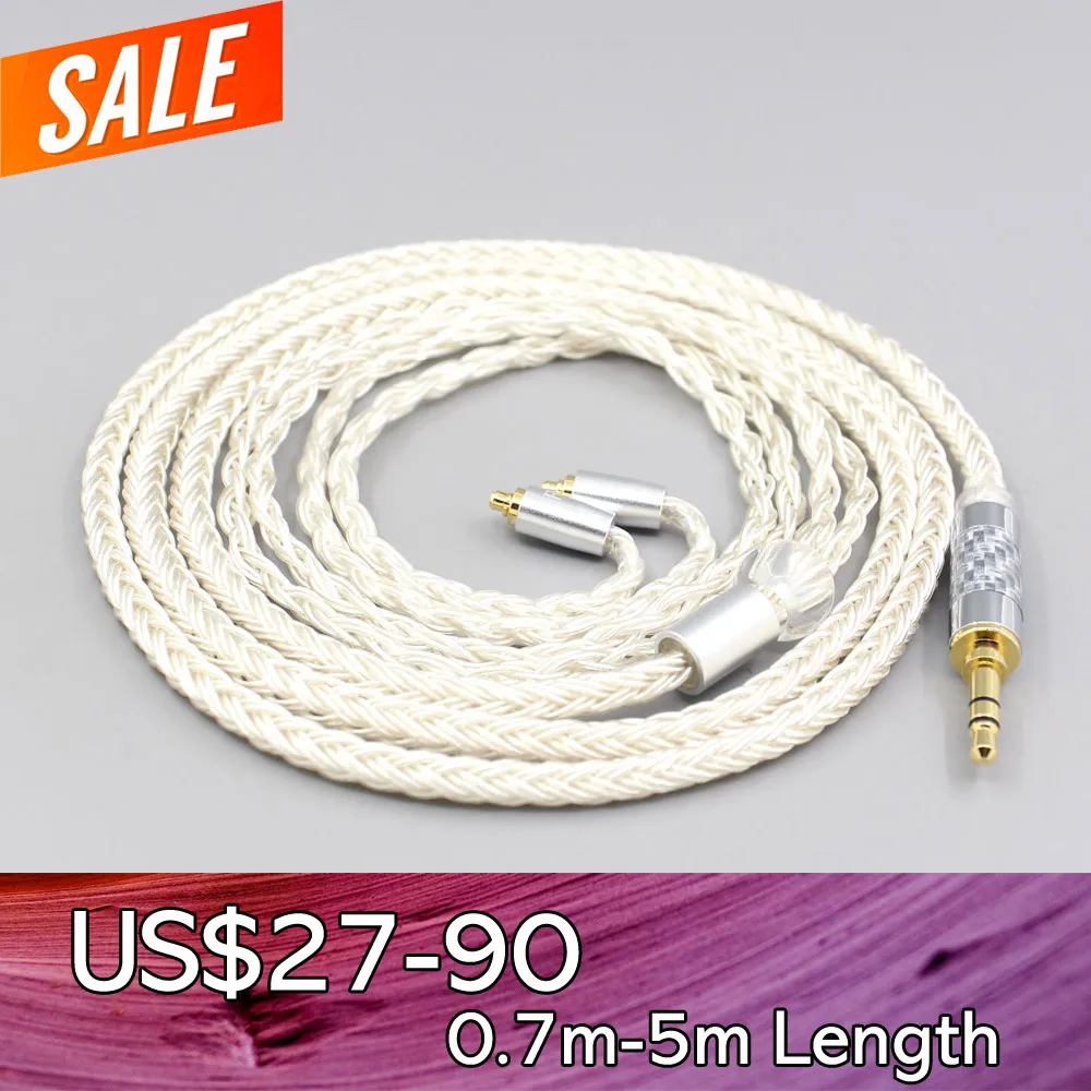 

LN007699 16 Core OCC Silver Plated Earphone Cable For AKG N5005 N30 N40 MMCX