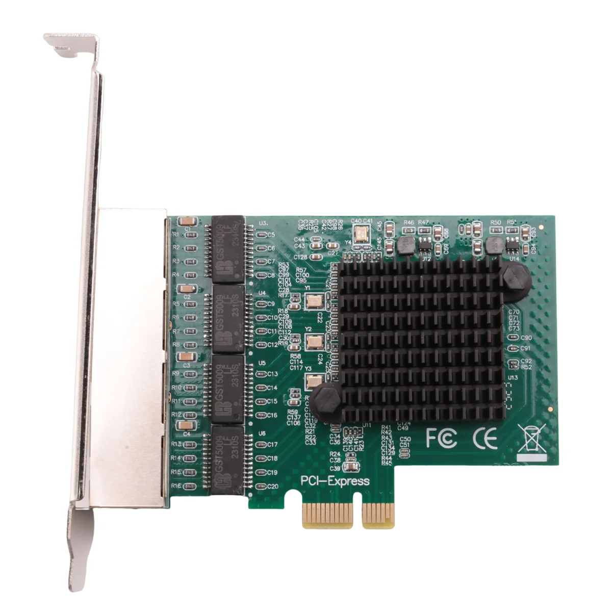 Schede di rete Adattatore di rete/Ethernet/Lan Scheda di rete PCI-E Scheda di rete Realtek RJ45 Internet Ethernet Gigabit a 4 porte