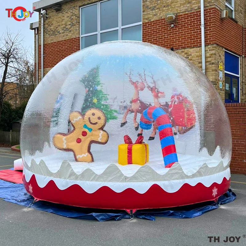 10ft Inflatable Snow Globe Transparent Bubble House Outdoor Inflatable Bubble Igloo Dome Tent