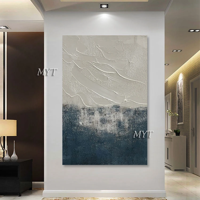 

Handmade Paintings Canvas Abstract Frameless Art Acrylic Knife Design Picture Latest Arrival Wall Poster Living Room Decor