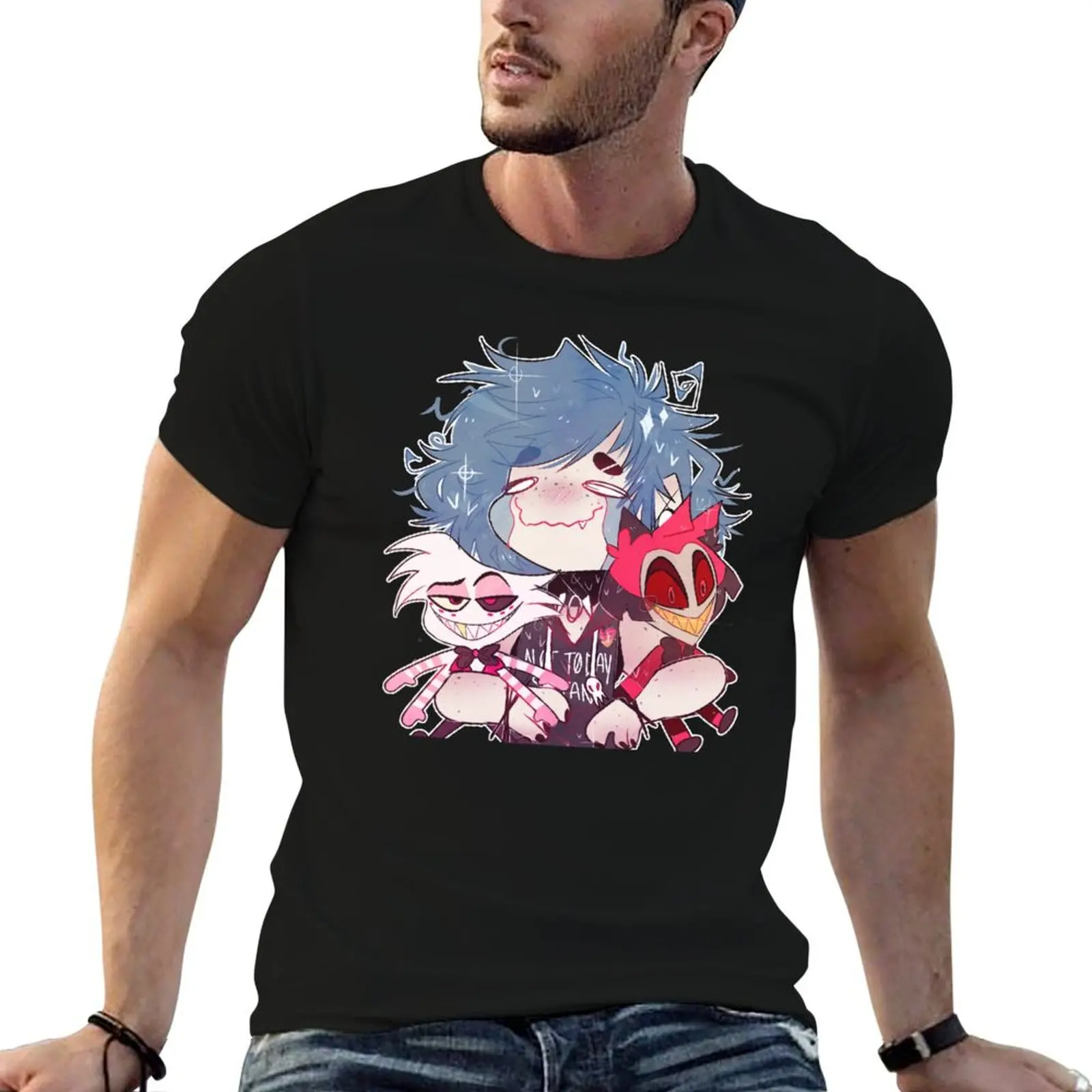 Hazbin Hype T-Shirt blanks aesthetic clothes oversized custom shirt mens t shirts casual stylish