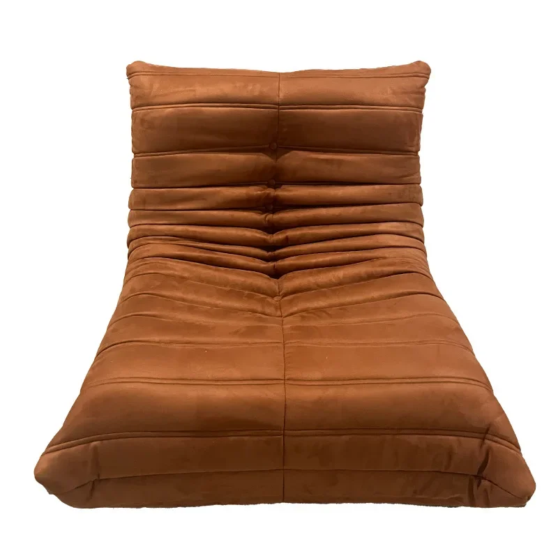 

Caterpillar lazy sofa chair, can lie back waist matte cloth Internet celebrity living room bedroom single sofa