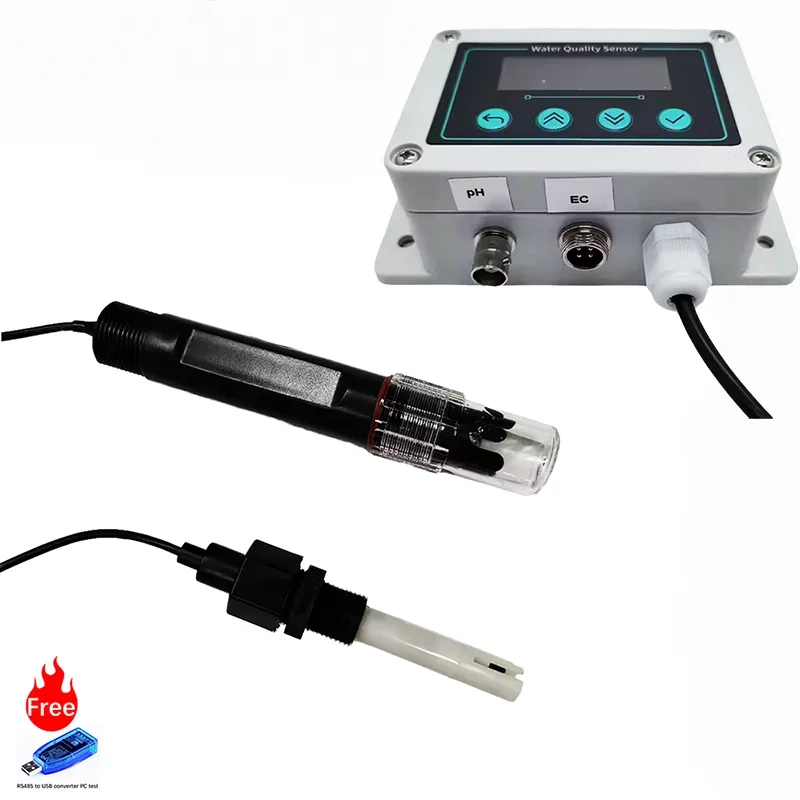 

PRECISION PORTABLE 100 MEGOHM HIGH STABILITY RS485 PH EC TEMPERATURE 3 in 1 WATER QUALITY SENSOR