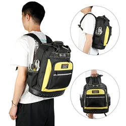 AIRAJ Oxford Cloth Electrician Elevator Repair Belt Hardware Tool Storage Large Capacity Travel Shoulder Tool Backpack