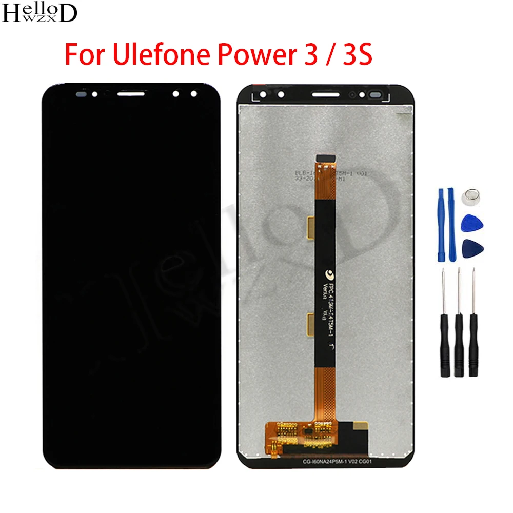 

LCD Screen For Ulefone Power 3 3S LCD Display Touch Screen Digitizer Assembly Replacement