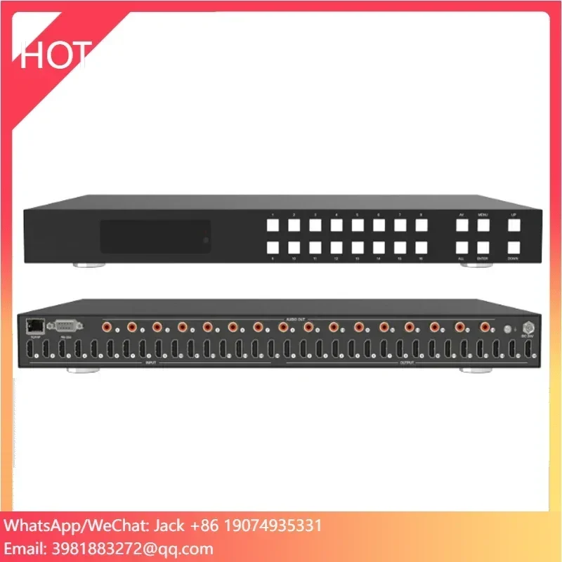 18Gbps 4K@60 16X16 matrix Switcher 16*16  Matrix Switch with ARC Function