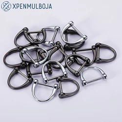 1/3/5pcs Ferradura Fecho Metal Car Chaveiro Anti-Perdido Liga de Zinco D-Tipo Fivela Metal Hardware Acessórios Presente Prático Simples