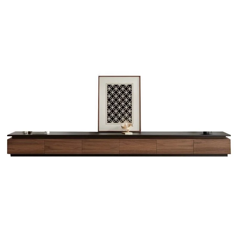 Italian minimalist living room vintage spliced floor cabinets, storage cabinets, coffee table combinations