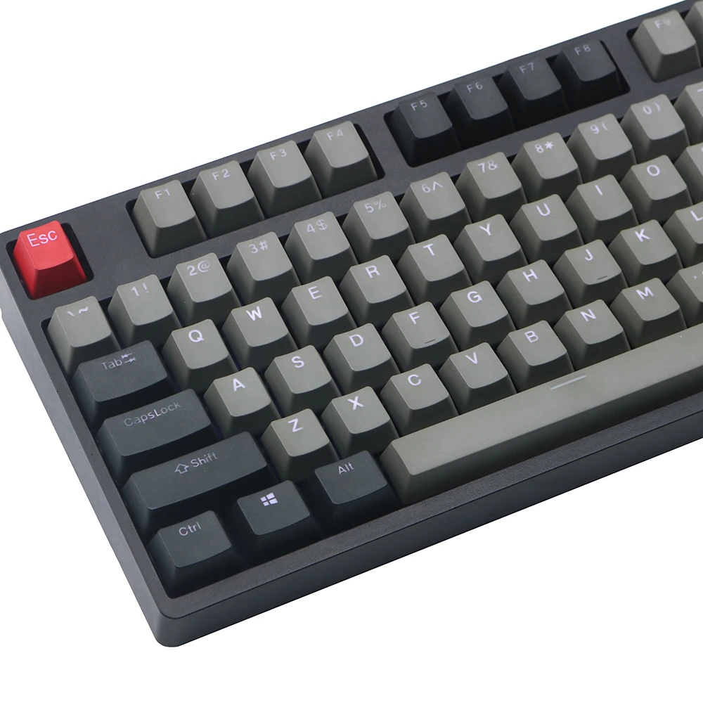 

JKDK Dolch Two tone translucent 87 104 font translucent OEM Profile 1.0 6.0 8.0 gray black retro keycap