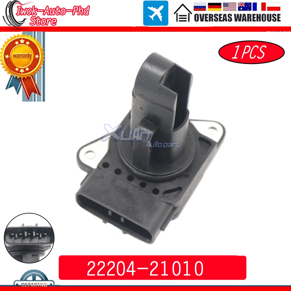 

New 22204-21010 MAF Mass Air Flow Meter Sensor Fits For Toyota Highlander Avalon Camry Corolla For Lexus ES300 ES330 GS300