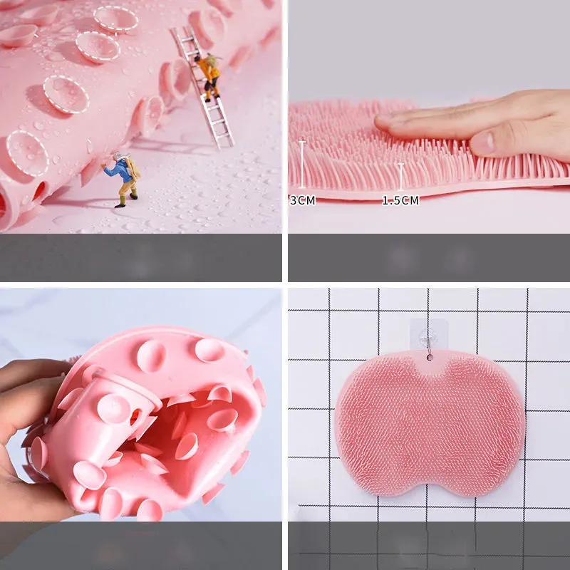 1pcs Lazy Back Rub Artifact Wall Rub Mud Bath Brush Rub Artifact Back Dont Ask For Help Bath Towel Painless Rub Foot Pad image 3