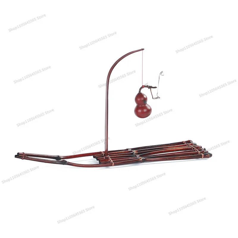 For bamboo products gourd bamboo row boat type tea tray tea tray drain cup holder tea ceremony home decoration